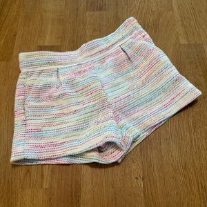 Janie and Jack 5 White Multicolored Tweed Shorts NEW